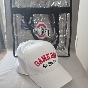 Fanatics Ohio State Clear Tote and White Cap Set